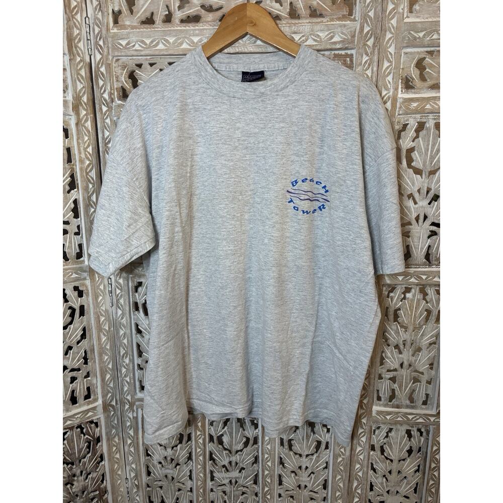 Vintage 80s 90s Jantzen Sport Beach Surf Vacation T-shirt Made In USA Size XL